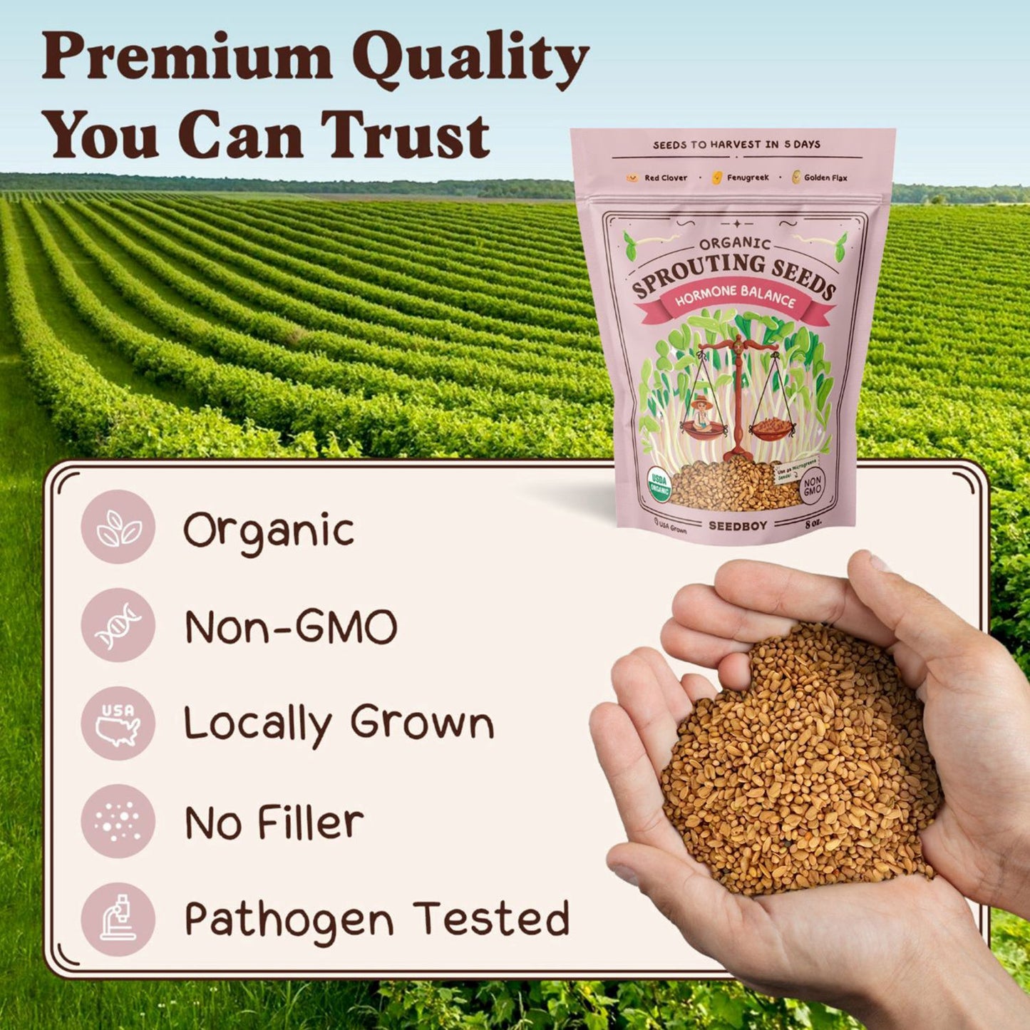 Organic Hormone Balance Blend Sprouting Seeds