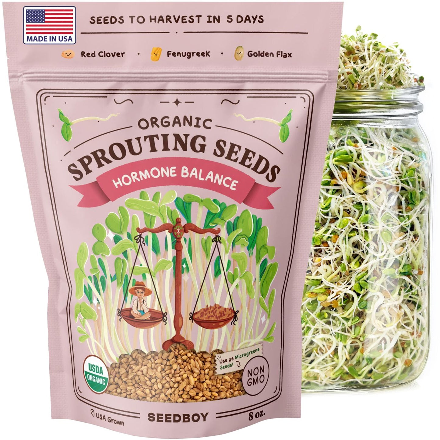 Organic Hormone Balance Blend Sprouting Seeds