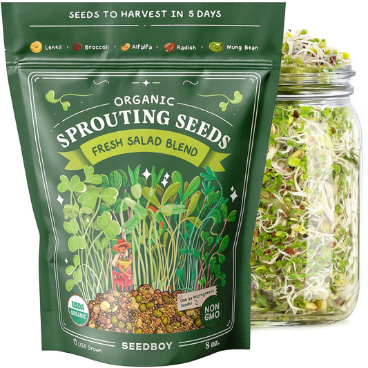 Organic Fresh Salad Blend Sprouting Seeds