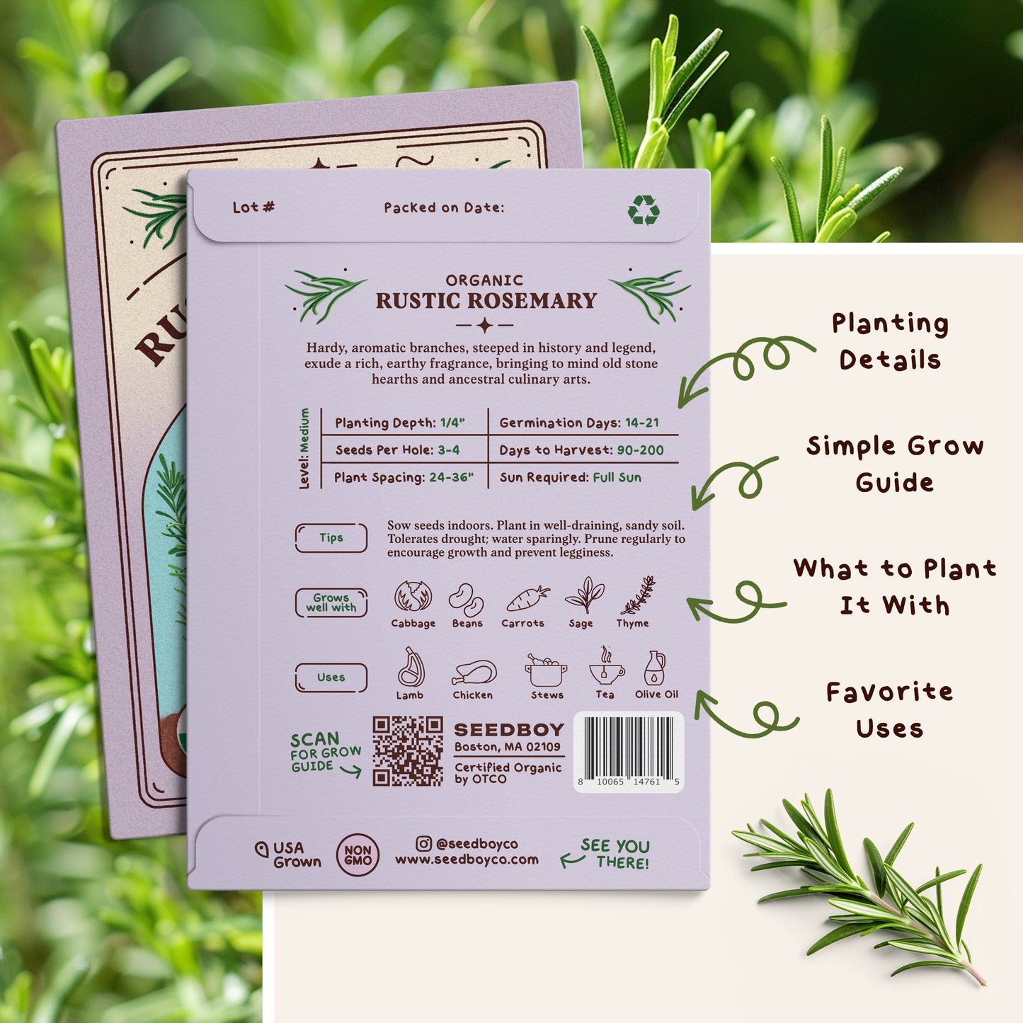 Rosemary Seed Packet