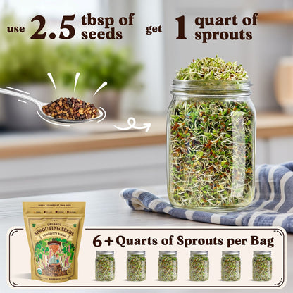 Organic Longevity Blend Sprouting Seeds
